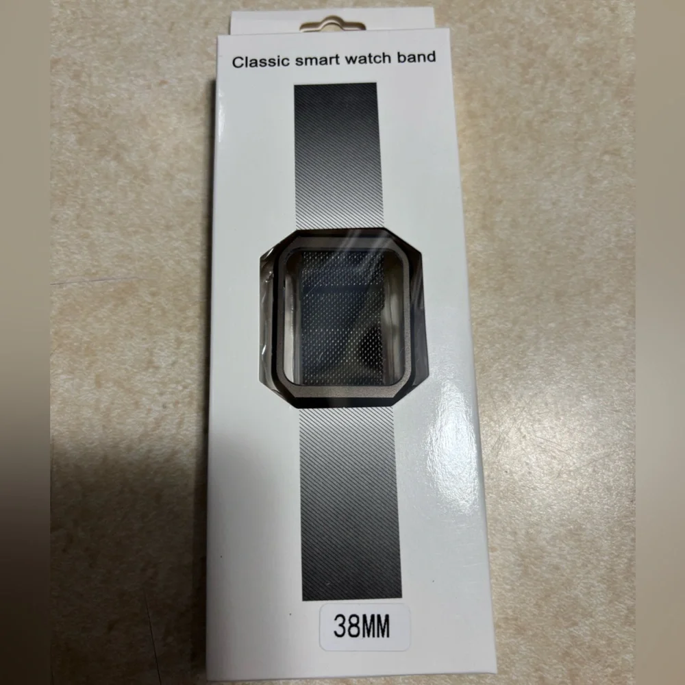 NWT Dark Brown Mesh Apple Watch Band 38mm